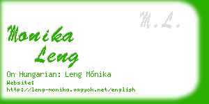 monika leng business card
