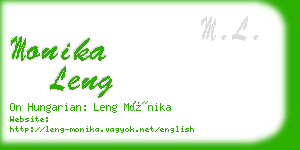 monika leng business card
